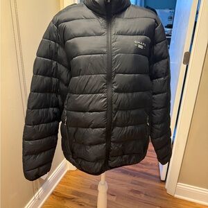 Chaps Men's Black Quilted Puffer Jacket
